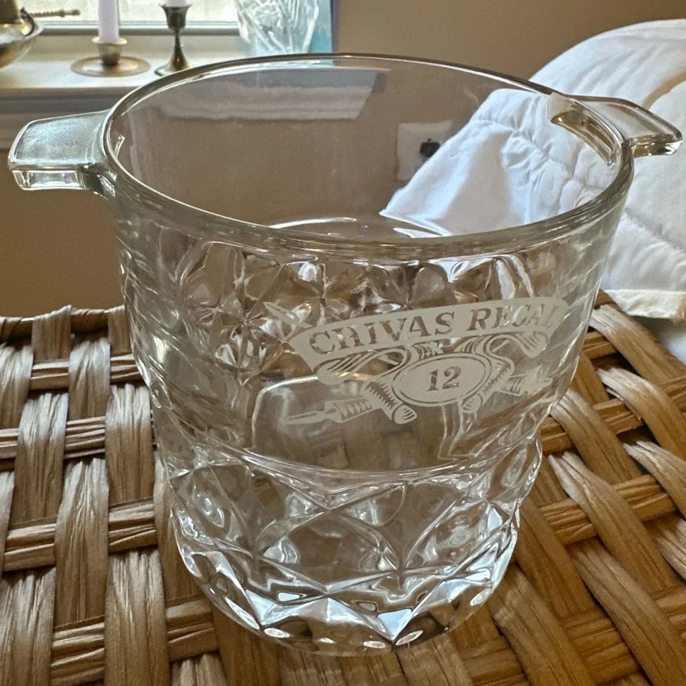 Vintage 1980s Chivas Regal Whiskey Glass Ice Bucket